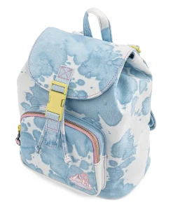 Modern Pinup Loungefly Valfre Blue Acid Wash Denim Backpack