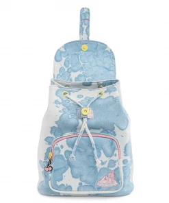Modern Pinup Loungefly Valfre Blue Acid Wash Denim Backpack