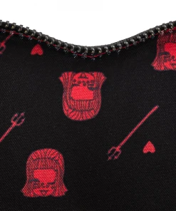 Modern Pinup Wallets Loungefly Valfre Black Heart Shape Coinbag Wristlet