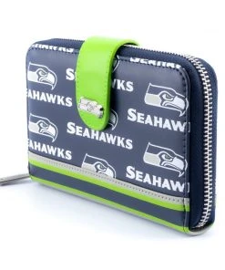 Modern Pinup Wallets Loungefly NFL Seattle Seahawks Logo AOP Wallet